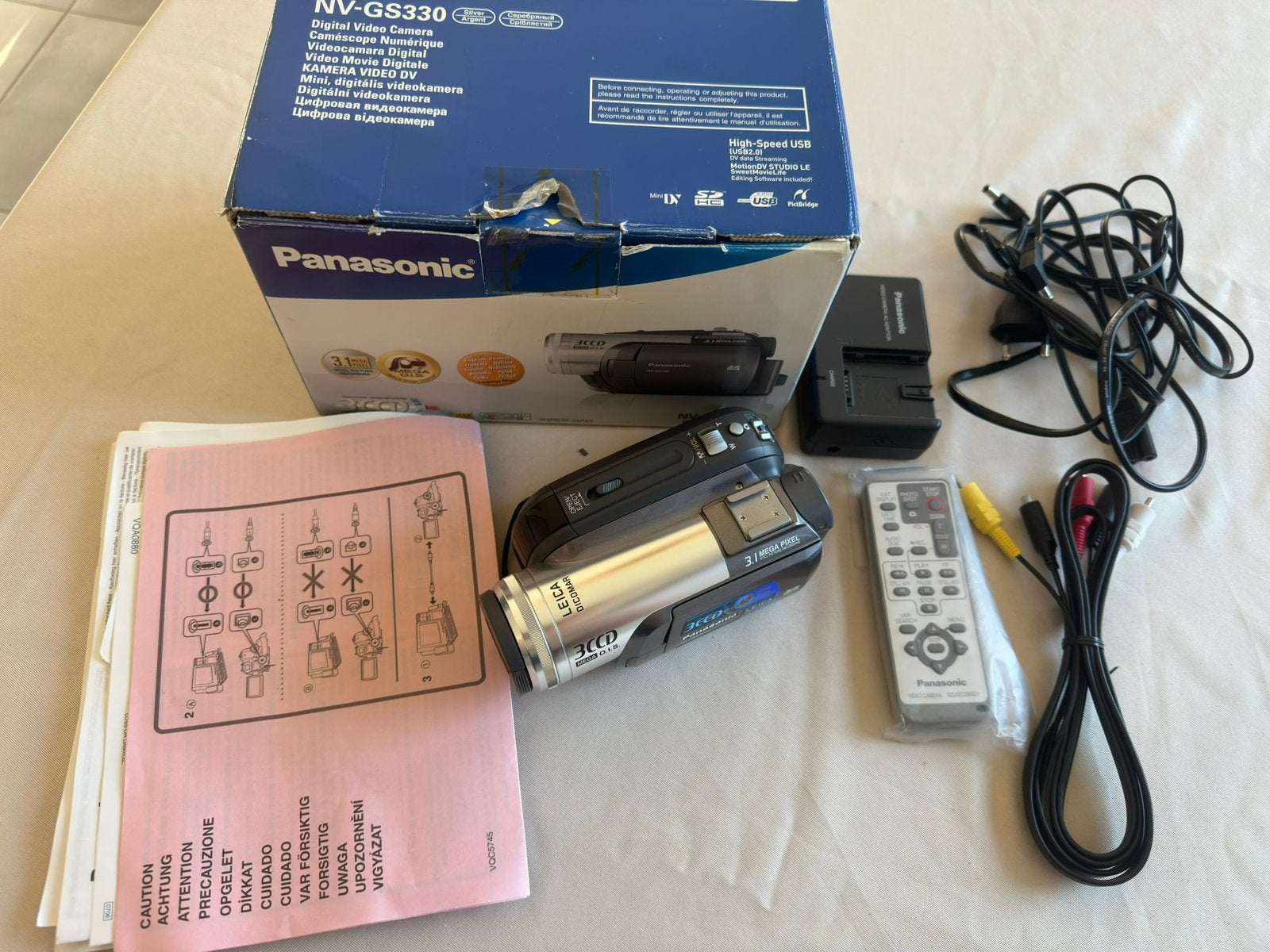 Panasonic NV-GS330, Ophalen, Mini dv, Panasonic, 20x of meer