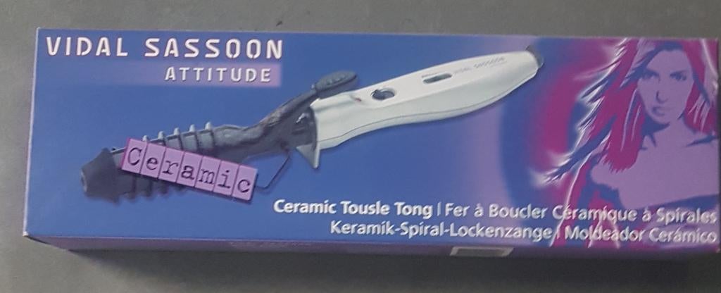 Vidal sassoon Attitude ceramic krultang ZGAN, Ophalen of Verzenden, Zo goed als nieuw, Haarverzorging