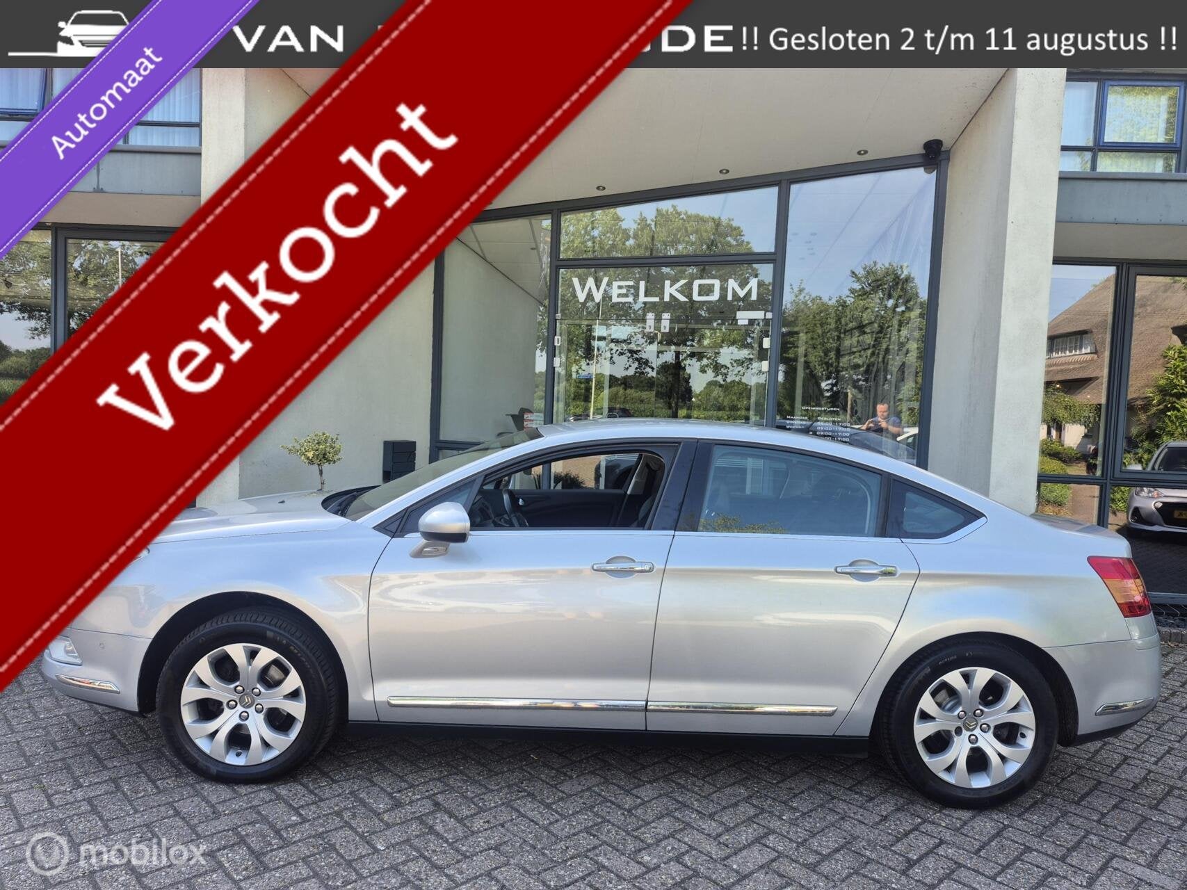 Citroen C5 2.0 16V Exclusive '08 Automaat|Clima|Xenon|Navi!, 4 cilinders, Leder en Stof, Bedrijf, 1558 kg