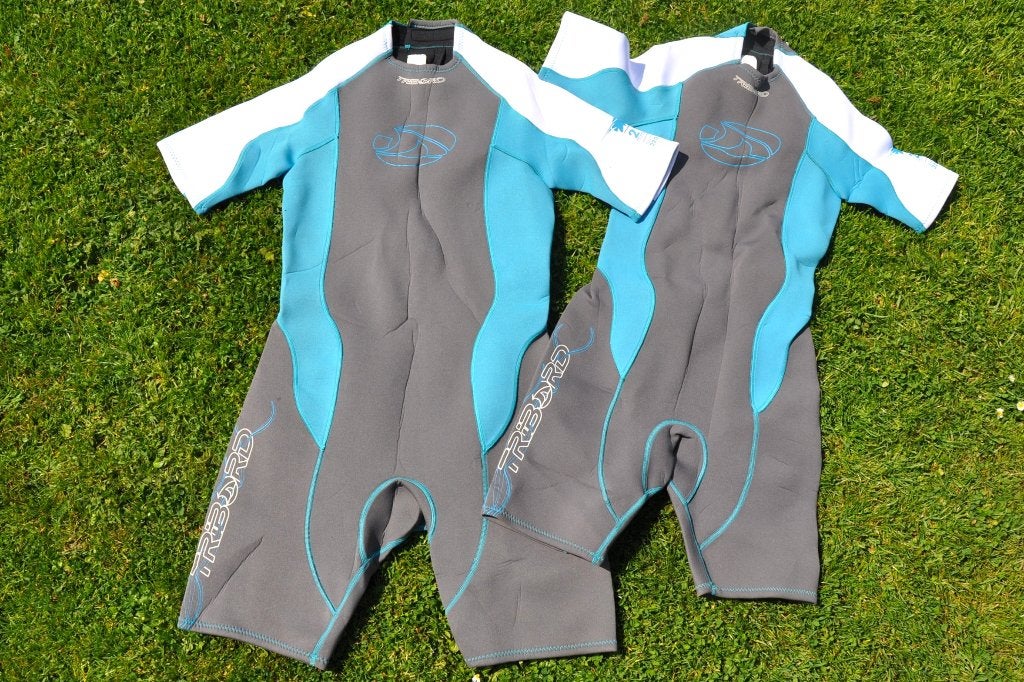 2x Tribord Dames Shorty (maat 40 & 46) - 2mm dik, Wetsuit, Tribord, Ophalen of Verzenden, Zo goed als nieuw