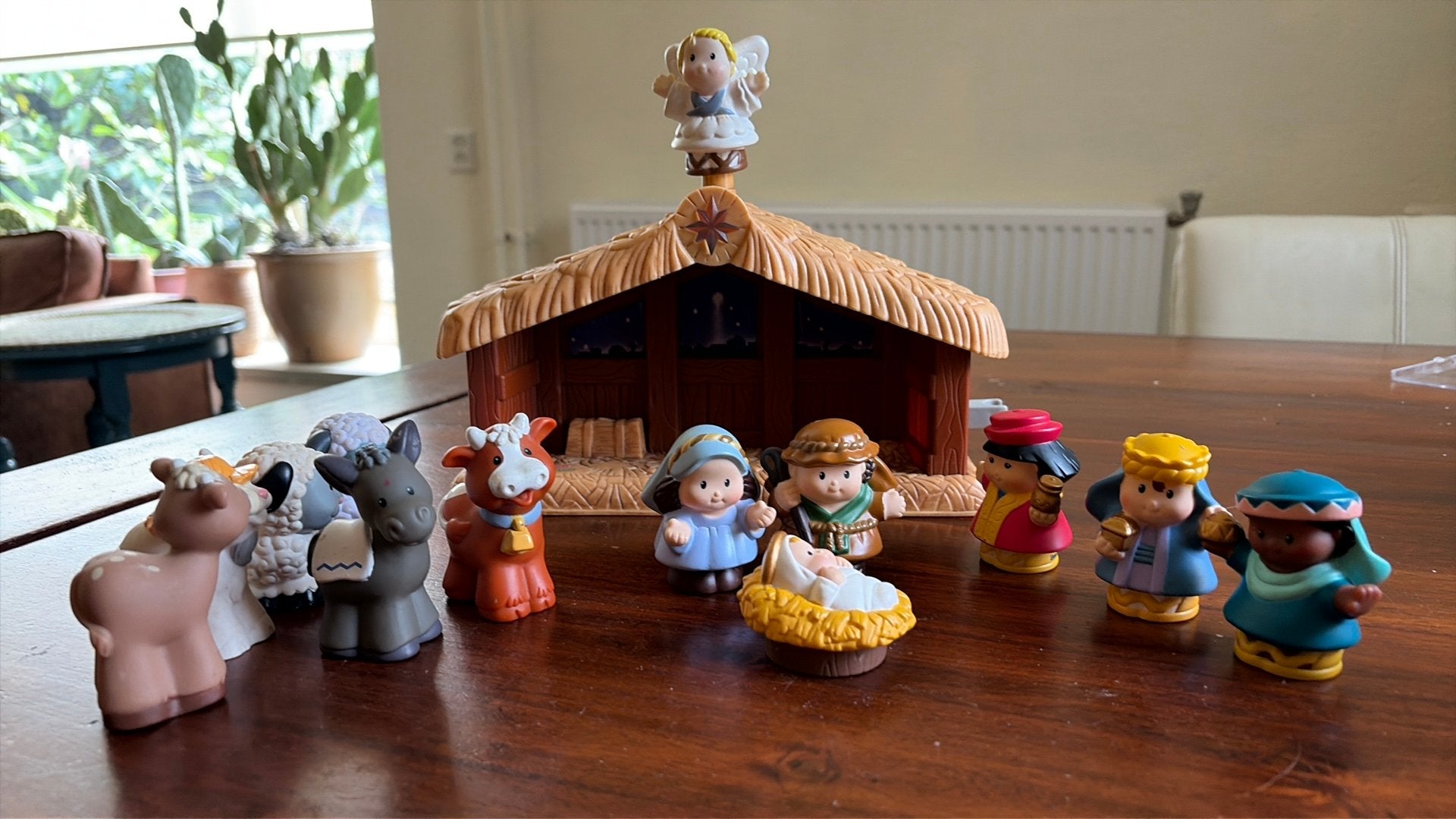 Fisher Price Kerststal, Ophalen, Zo goed als nieuw