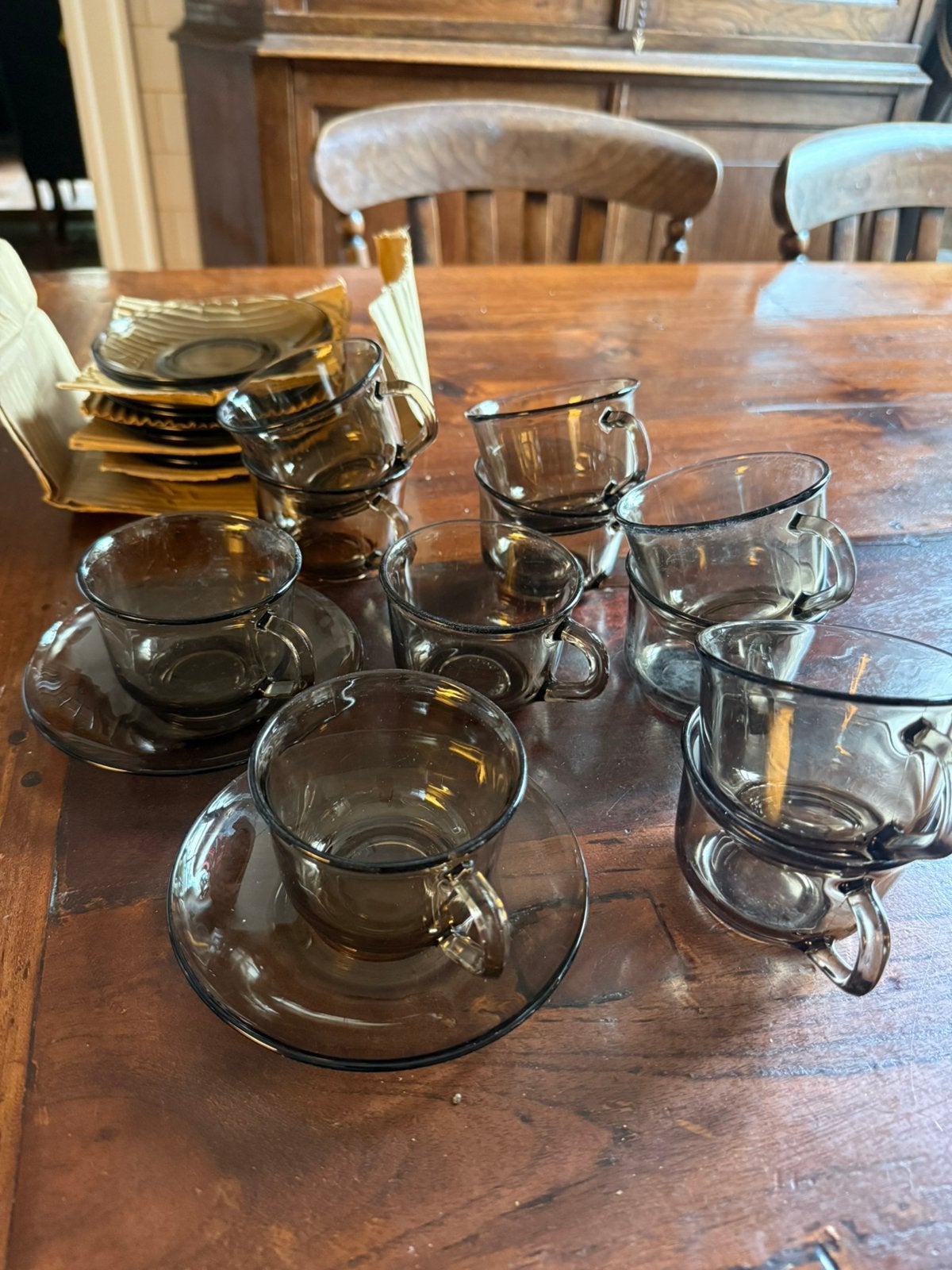 Arcorac france rookglas nieuw 11 kop en schotels, Huis en Inrichting, Keuken | Servies, Nieuw, Ophalen of Verzenden, Glas, Overige stijlen