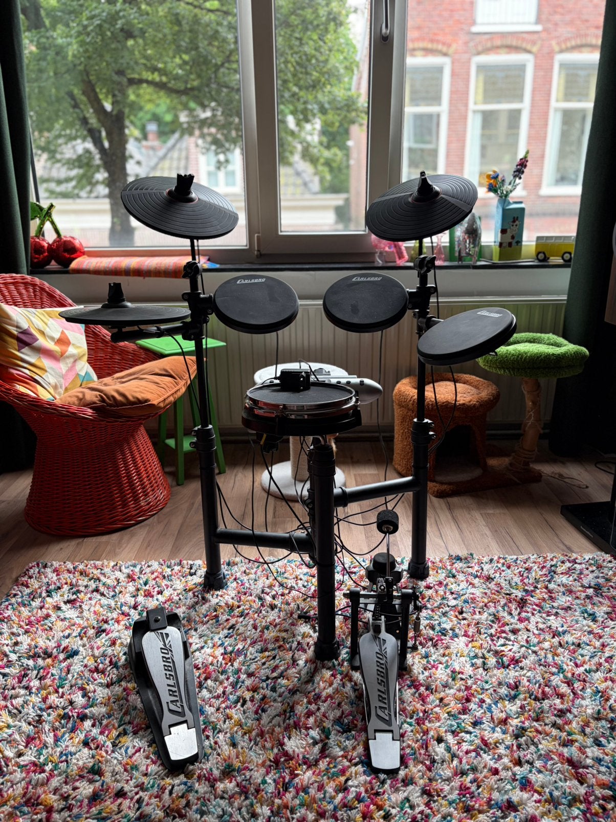 Elektrisch Drumstel Carlsbro CSD-130 Mesh, Muziek en Instrumenten, Drumstellen en Slagwerk, Ophalen, Gebruikt, Overige merken
