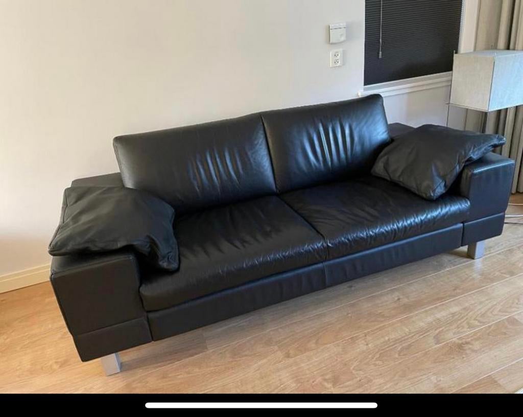 LeoLux bankstel., Huis en Inrichting, Banken | Bankstellen, Ophalen, Zo goed als nieuw, 200 tot 250 cm, Leer