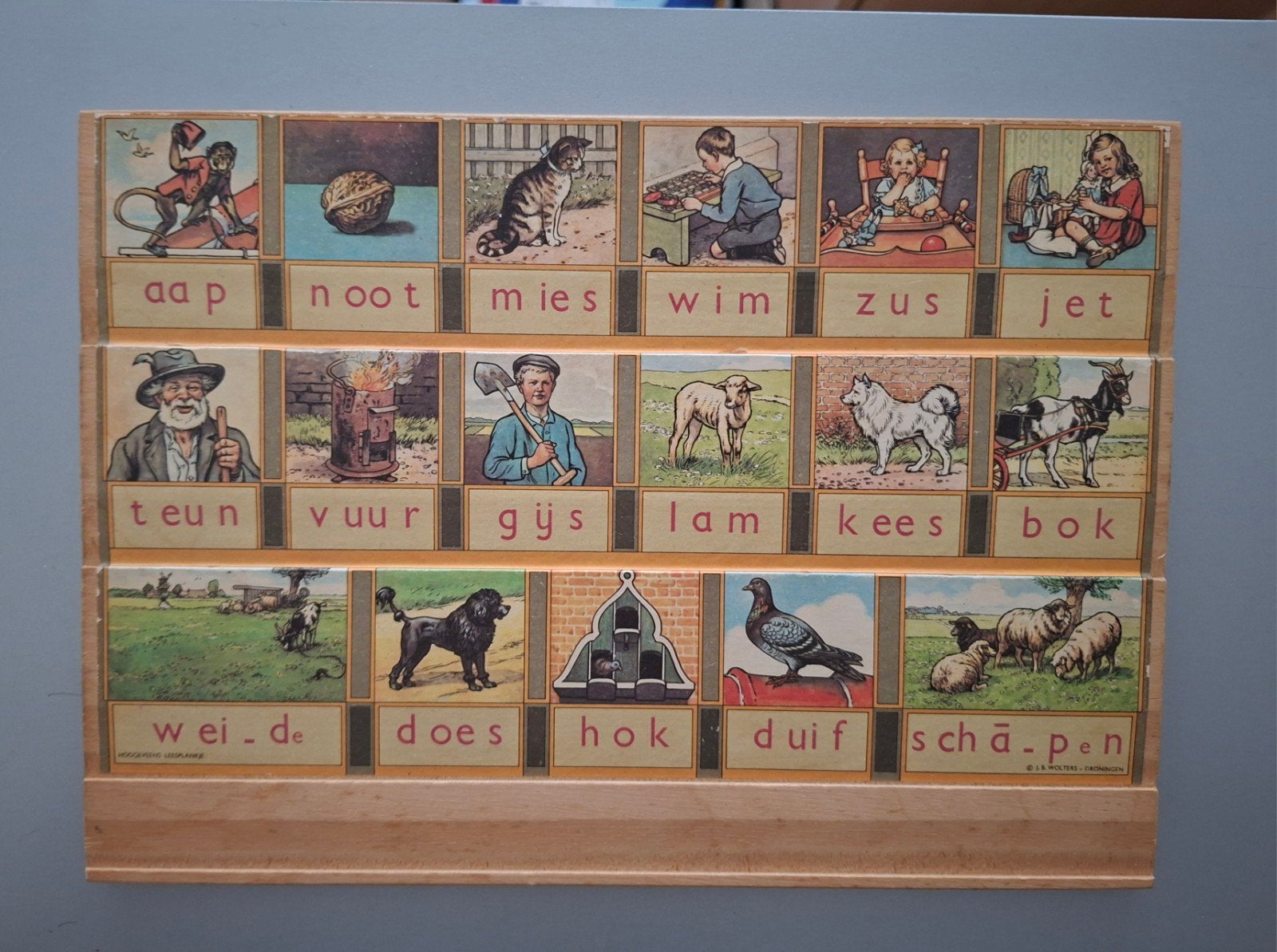 Aap Noot Mies  Hoogeveens leesplankje, Antiek en Kunst, Verzenden, Overige thema's