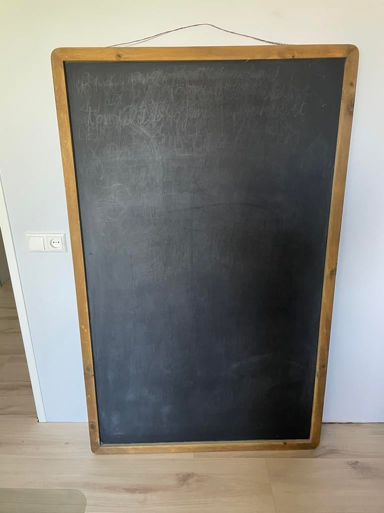 Vintage School / krijtbord formaat 160 x 100 cm, Huis en Inrichting, Woonaccessoires | Memoborden, Ophalen, Zo goed als nieuw