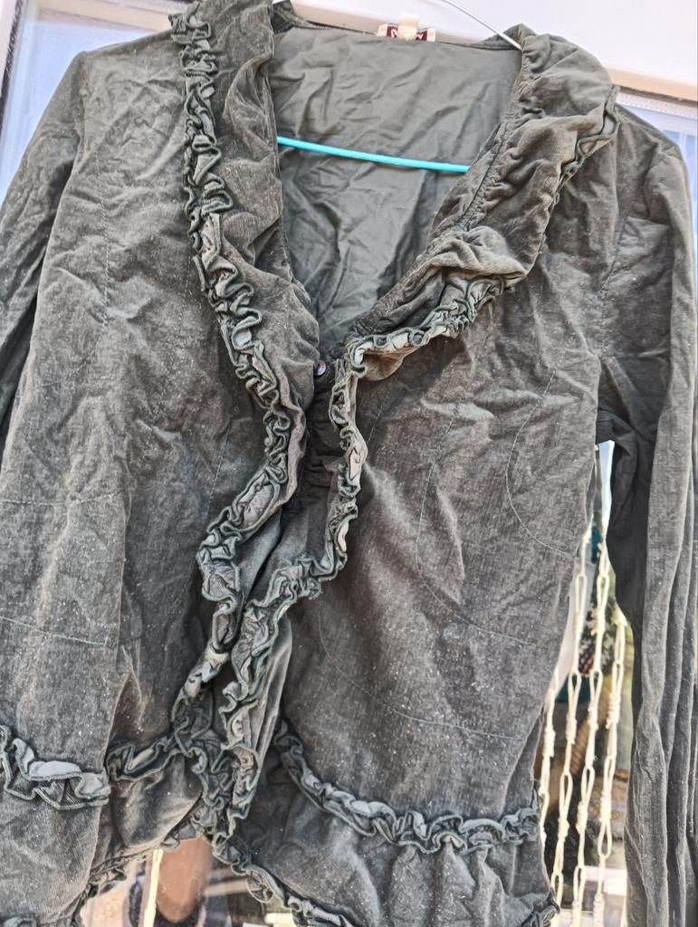 La Ligna damesblouse met ruches - Maat 36, Ophalen of Verzenden, Maat 36 (S), Gedragen, La Ligna