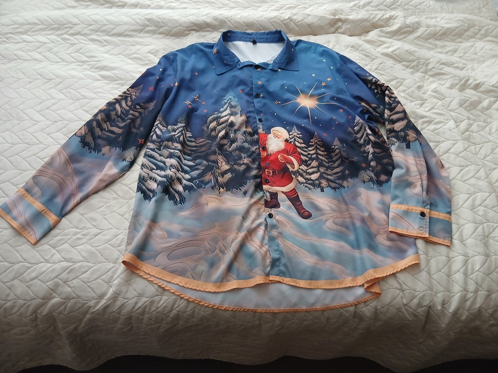 Kerst Overhemd 4XL - Zo goed als nieuw, Ophalen of Verzenden, Zo goed als nieuw, Meerkleurig, Overige halswijdtes