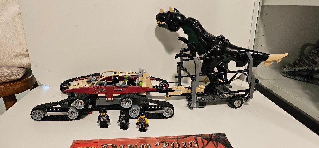 LEGO 7297 DINO 2010 rupsbandentransport compleet met boekje, Lego, Ophalen of Verzenden, Zo goed als nieuw, Compleet