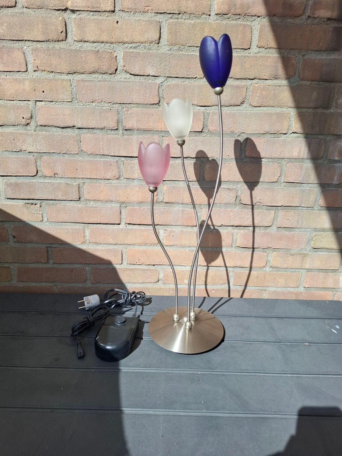 Harco loor design tulp design lamp vintage jaren 80, Huis en Inrichting, Roze, Ophalen of Verzenden, Design