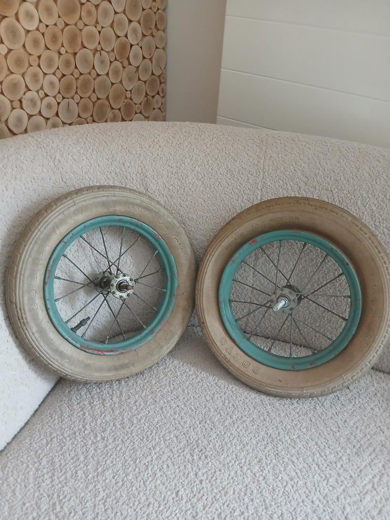 Set oude wielen, Antiek en Kunst, Ophalen of Verzenden