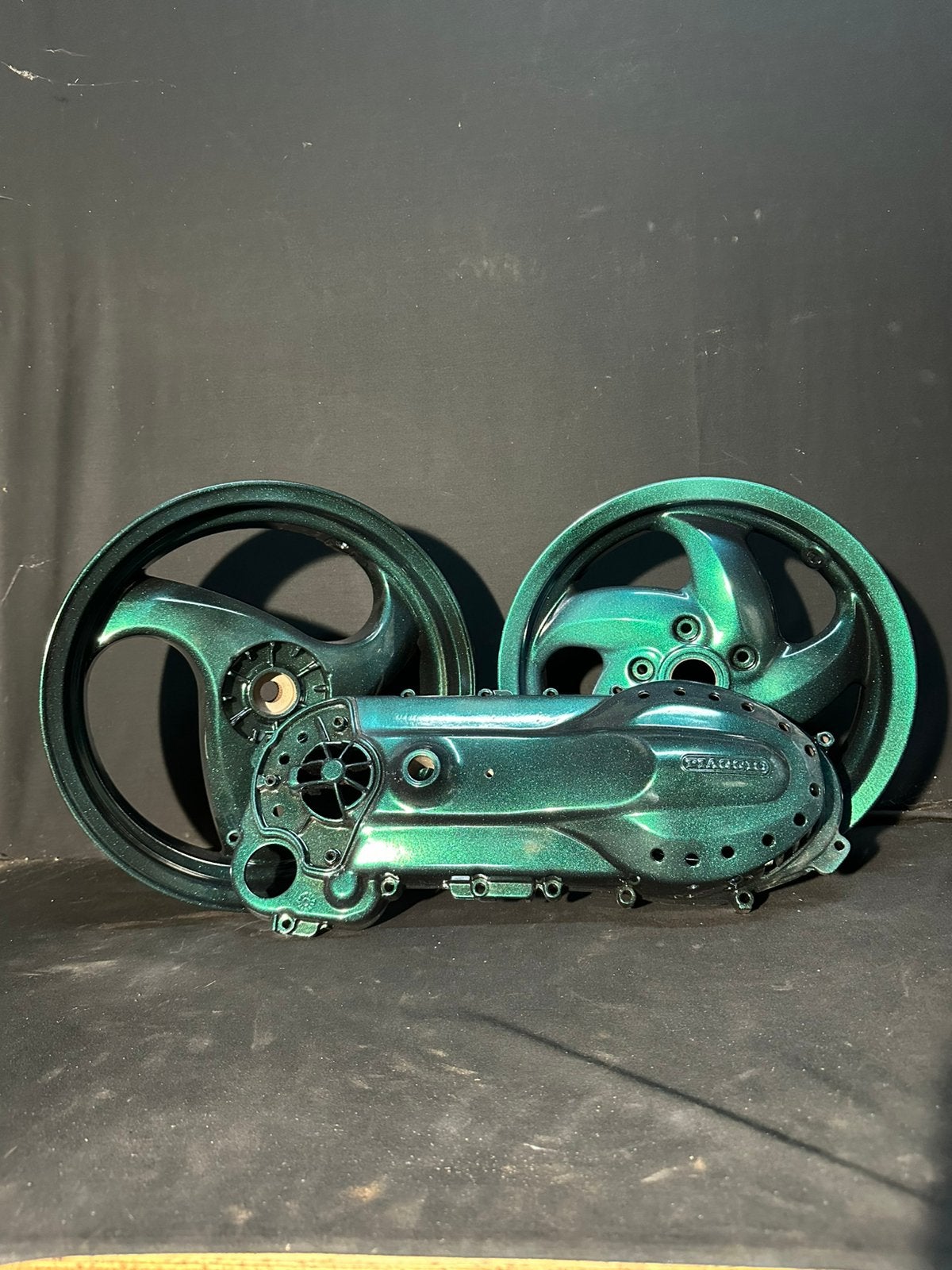SCOOTER VELGEN & CARTERKAPPEN POEDERCOATEN ZIP AEROX SPEEDF, Ophalen of Verzenden