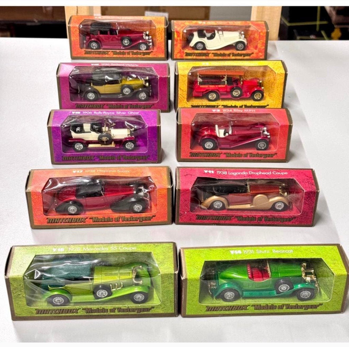 10x Matchbox models of Yesteryear in doos Modelauto oldtimer, Auto, Matchbox, Nieuw, Ophalen of Verzenden