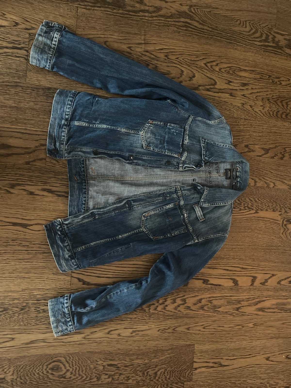 G-Star RAW spijkerjack maat M - Zo goed als nieuw, Ophalen of Verzenden, Zo goed als nieuw, Blauw