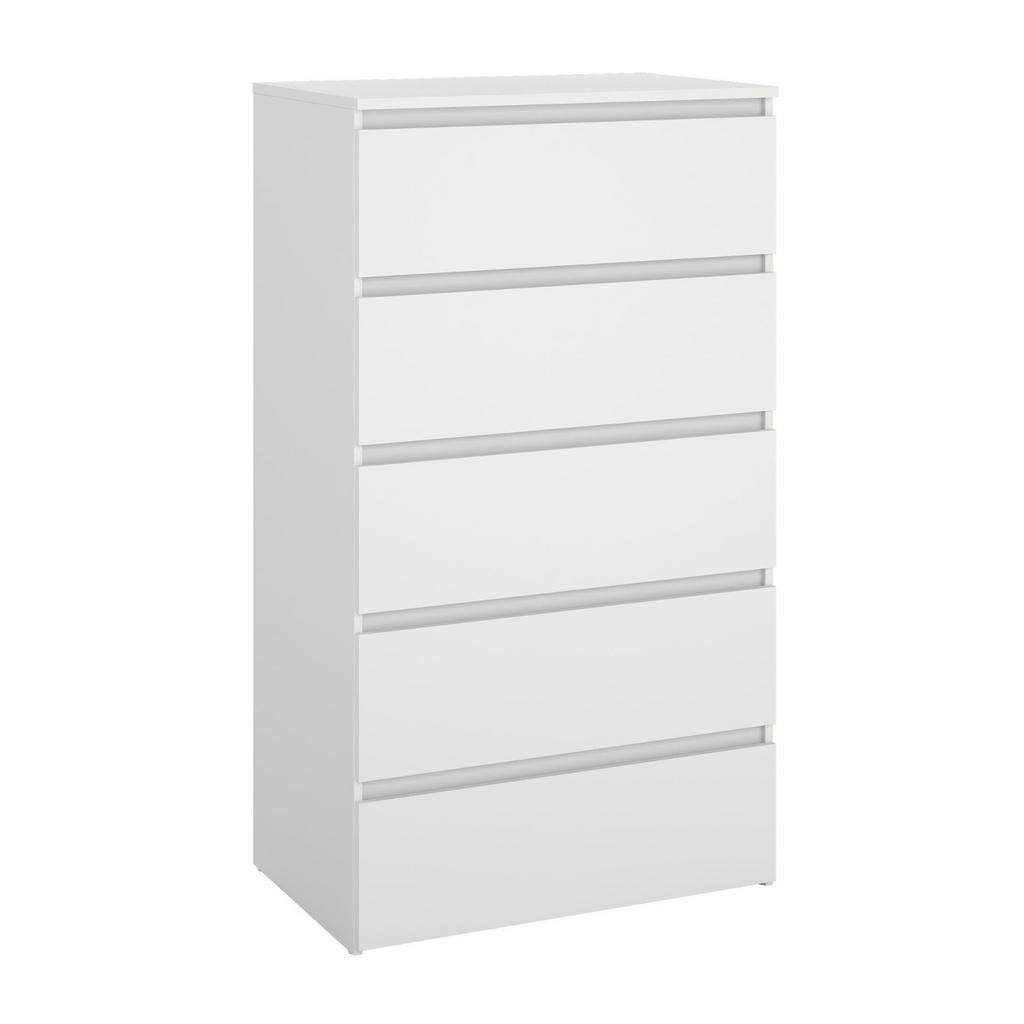 Nieuwe witte ladekast Maise met 5 laden, Overige materialen, 5 laden of meer, Verzenden, 100 tot 150 cm