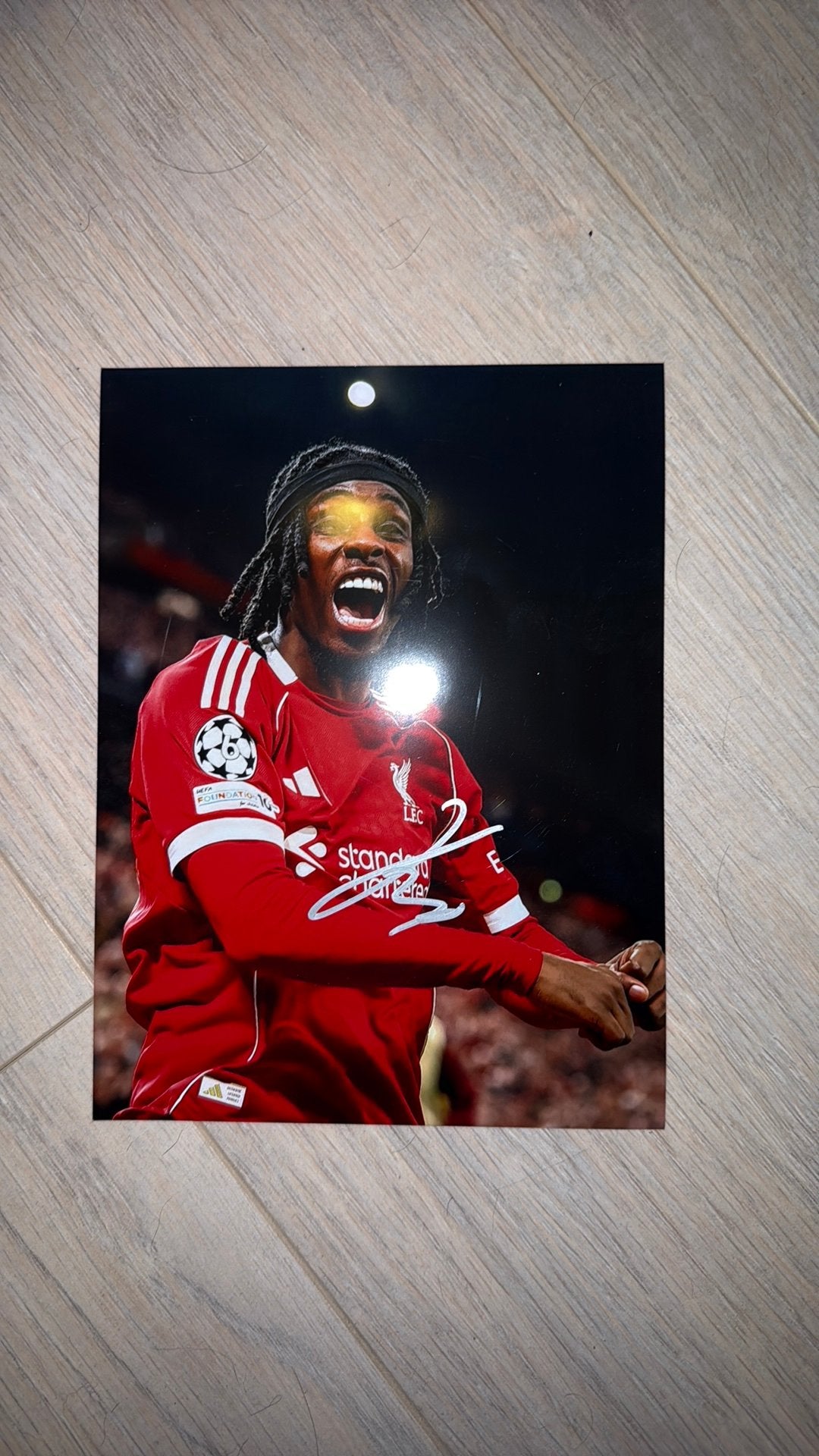 Gesigneerde foto Frimpong, Verzamelen, Sportartikelen en Voetbal, Ophalen of Verzenden, Zo goed als nieuw, Buitenlandse clubs