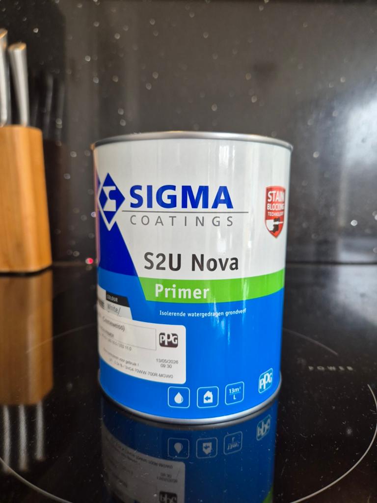 Sigma S2U Nova Primer - RAL 9001 - Creme-Wit - NIEUW, Doe-het-zelf en Verbouw, Verf, Beits en Lak, Ophalen, Wit, Nieuw, Verf