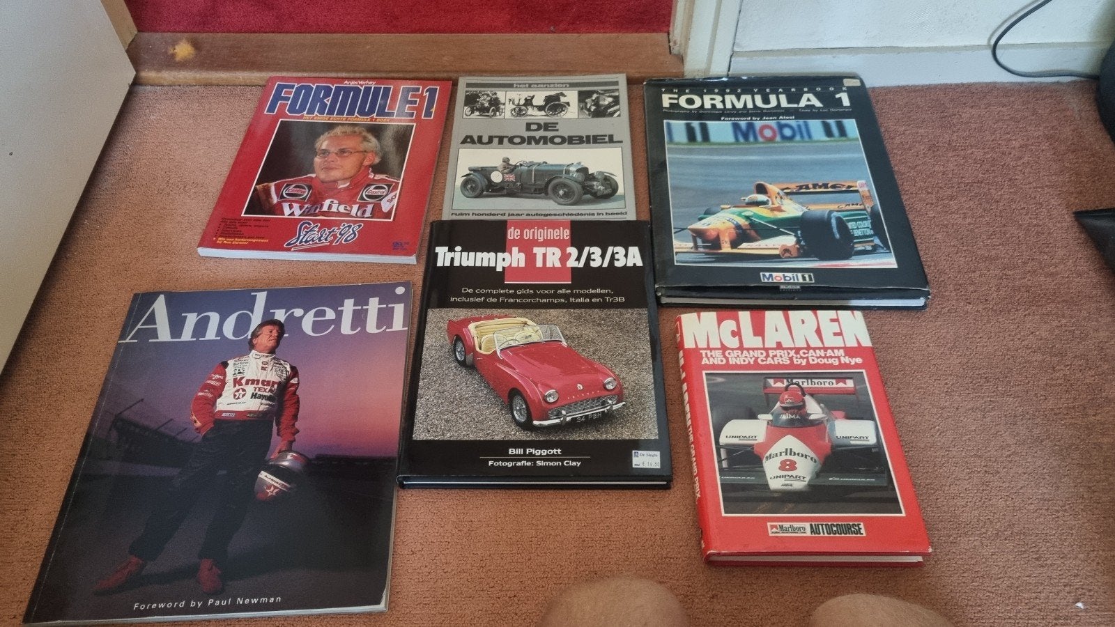 Collectie Autoboeken: Formule 1, Triumph, Andretti, McLaren, Ophalen of Verzenden, Gelezen, Algemeen, Diverse auteurs