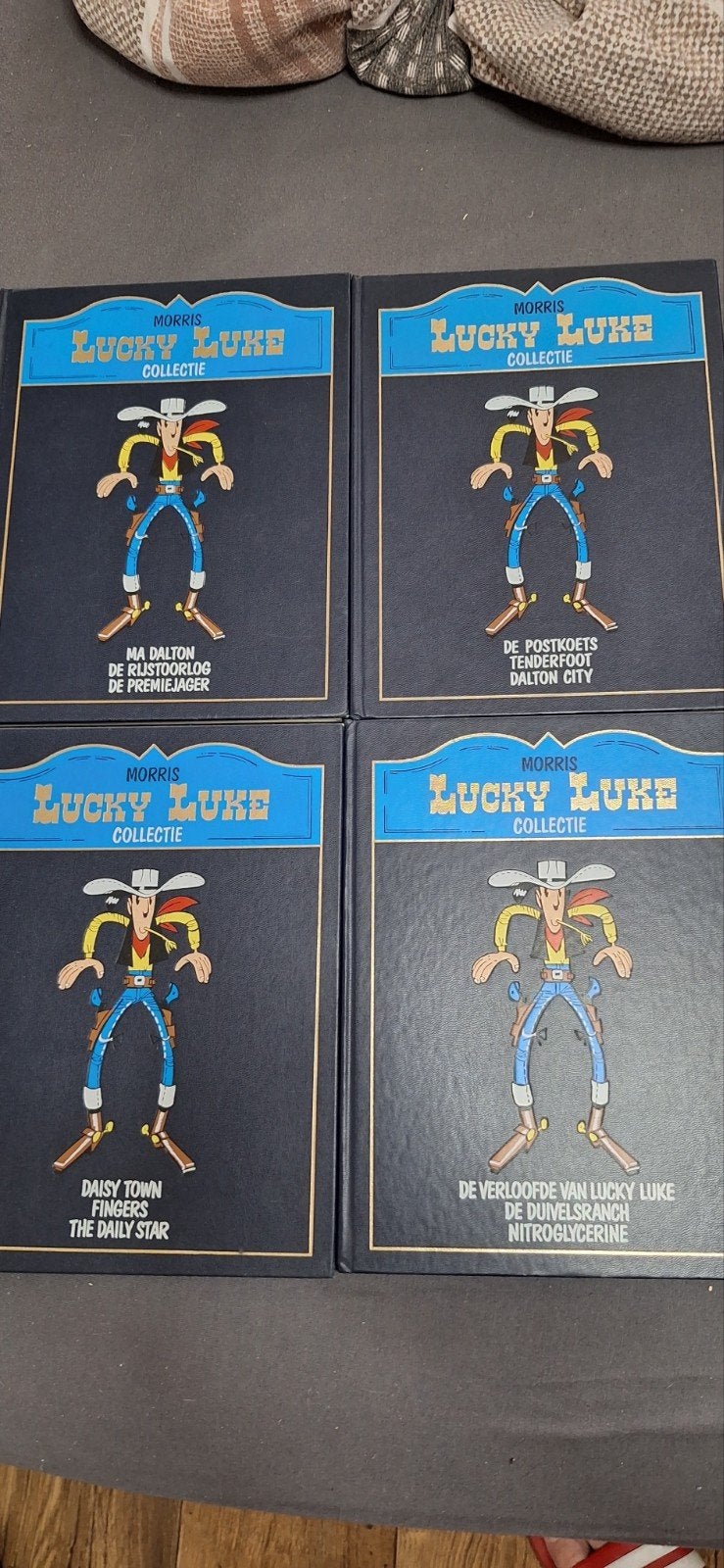 Lucky Luke Collectie - 4 Luxe Hardcover Boeken, Meerdere stripboeken, Ophalen, Zo goed als nieuw, Morris