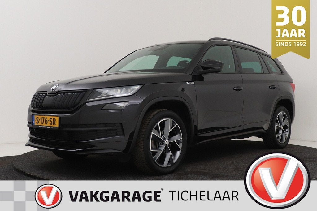 Skoda Kodiaq 1.5 TSI Sportline 7p. | Trekhaak | Vitual Cockp, Auto's, Skoda, 4 cilinders, 150 pk, 7 stoelen, Zwart