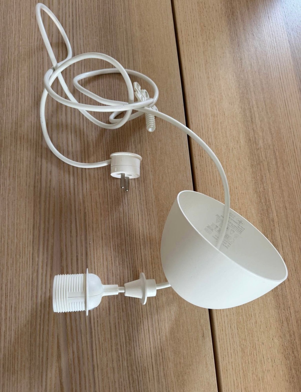 IKEA HEMMA snoerpendel – met oude stekker, Ophalen of Verzenden, Zo goed als nieuw, Kunststof, E27 (groot)
