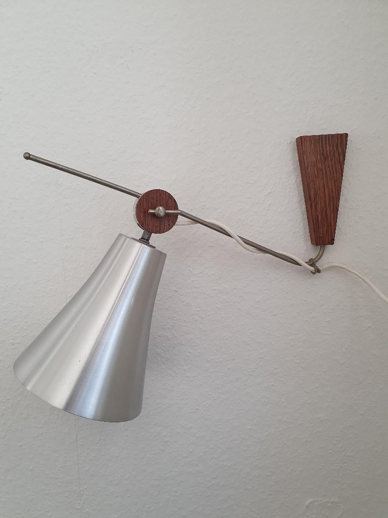 design wandlampje 60er, Ophalen of Verzenden, Gebruikt, Hout, Mid-century design