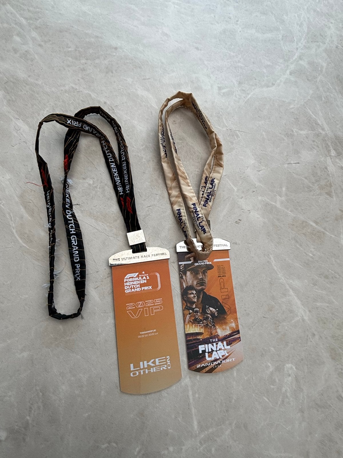 F1 vip kaarten 2025 en 2026 voor de collectors, Eén persoon