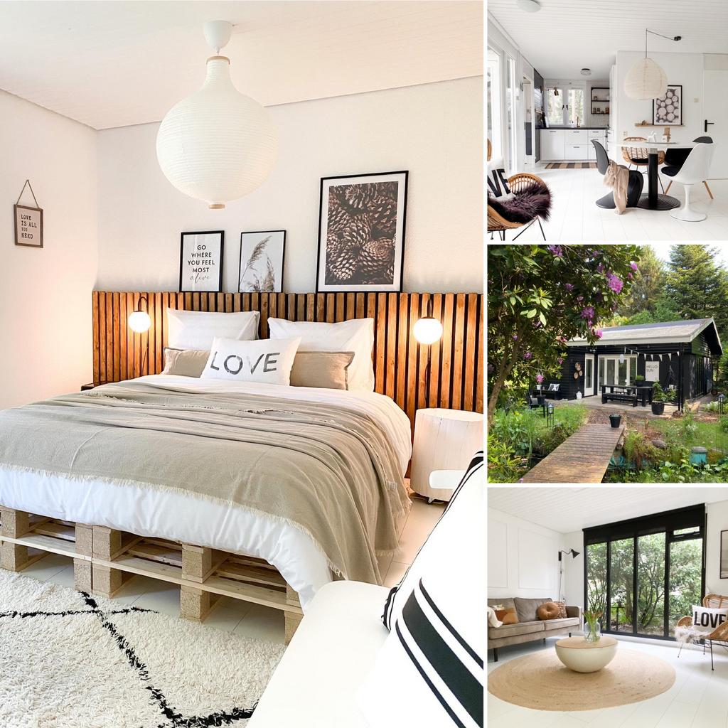 Stijlvol boshuis te huur met veranda| tuin omheind 🐾🌳, Vakantie, Vakantiehuizen | Nederland, In bos, Internet, 2 slaapkamers