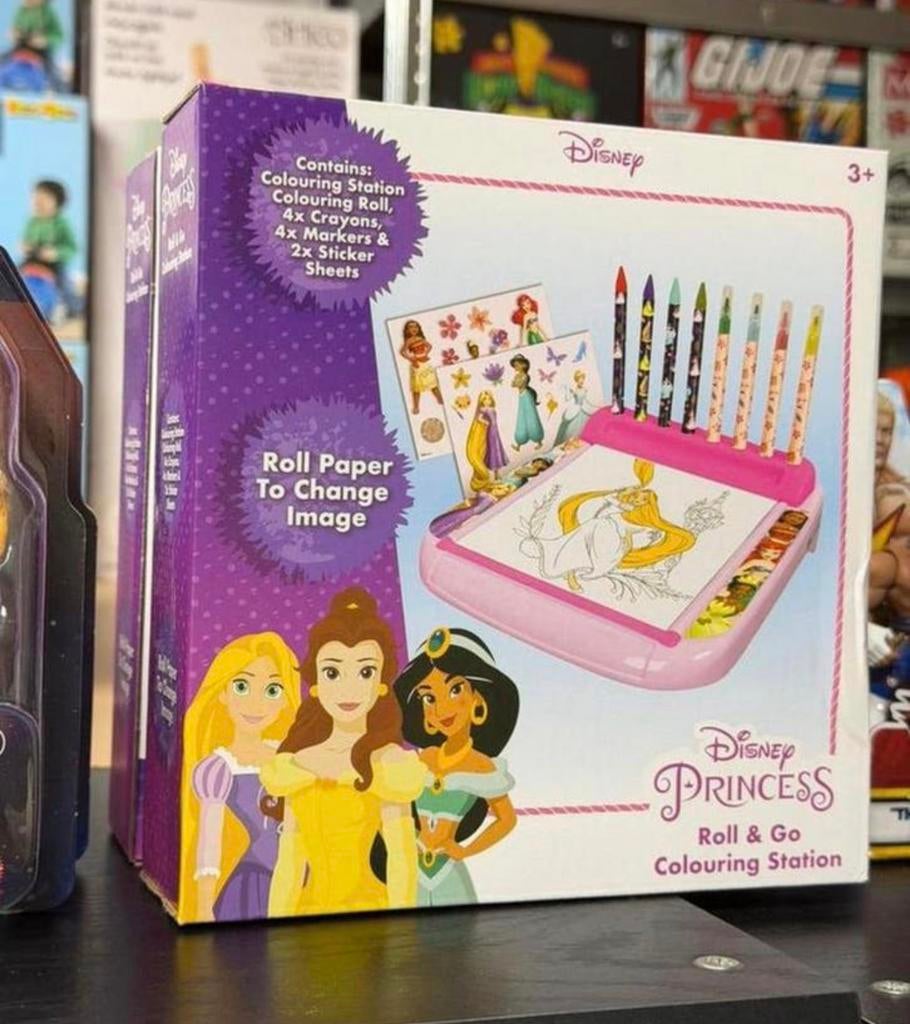 Disney Prinses Tekenbord Kleurset met rol tekenen prinsessen, Assepoester of Belle, Nieuw, H, H