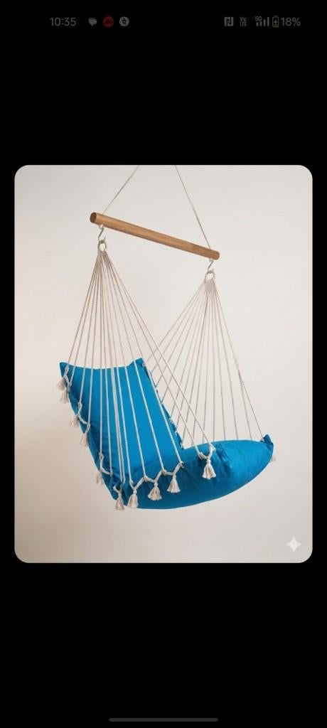 Luxe hangstoel(hangmat stijl)–handgemaakt & ultiem relaxen, Verzenden, Nieuw