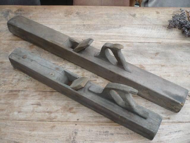antieke houten handschaaf (2 stuks) vintage handschaaf, Antiek en Kunst, Ophalen of Verzenden