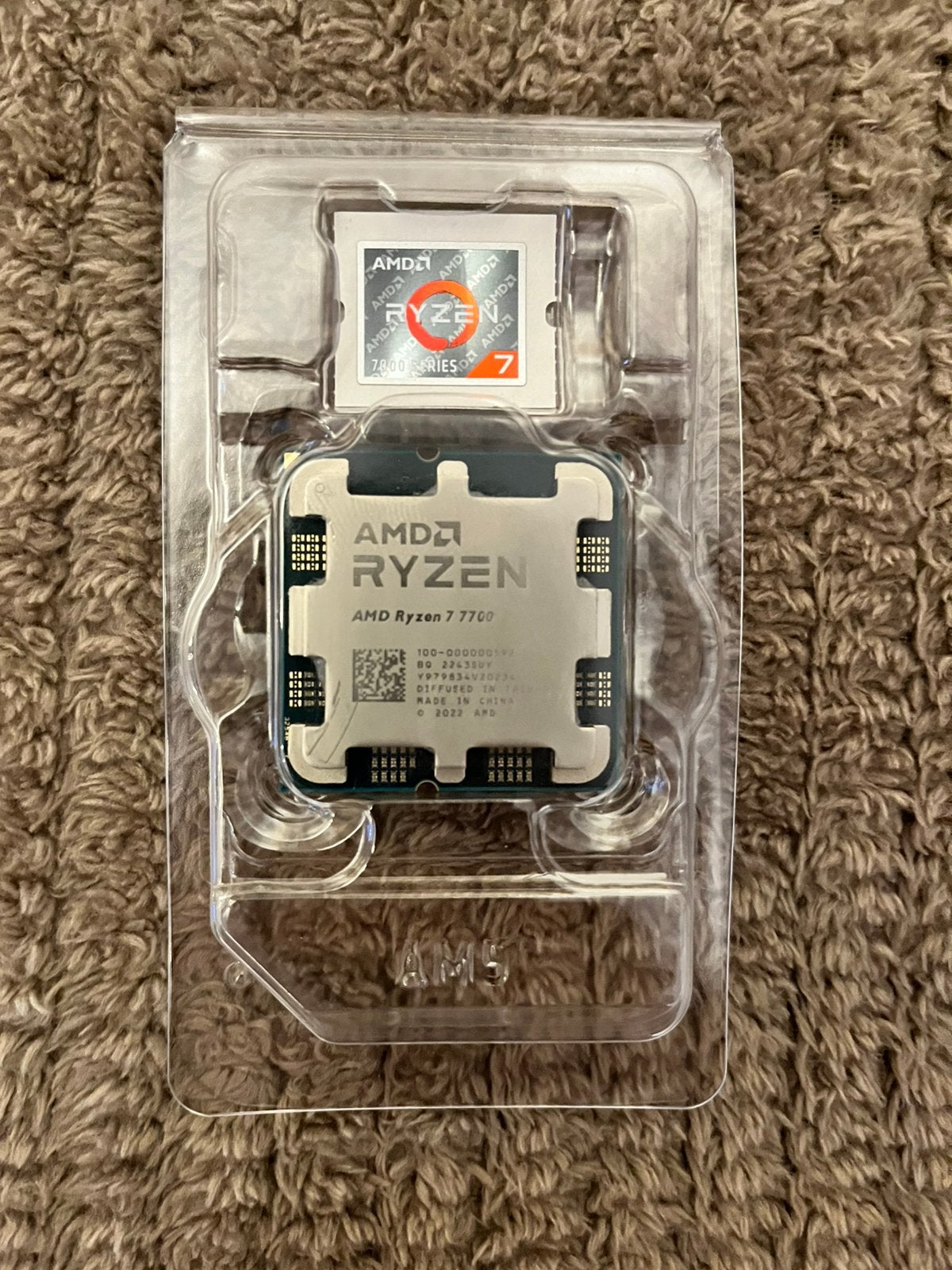 AMD Ryzen 7 7700 (boxed), Ophalen of Verzenden, Zo goed als nieuw, 4 Ghz of meer