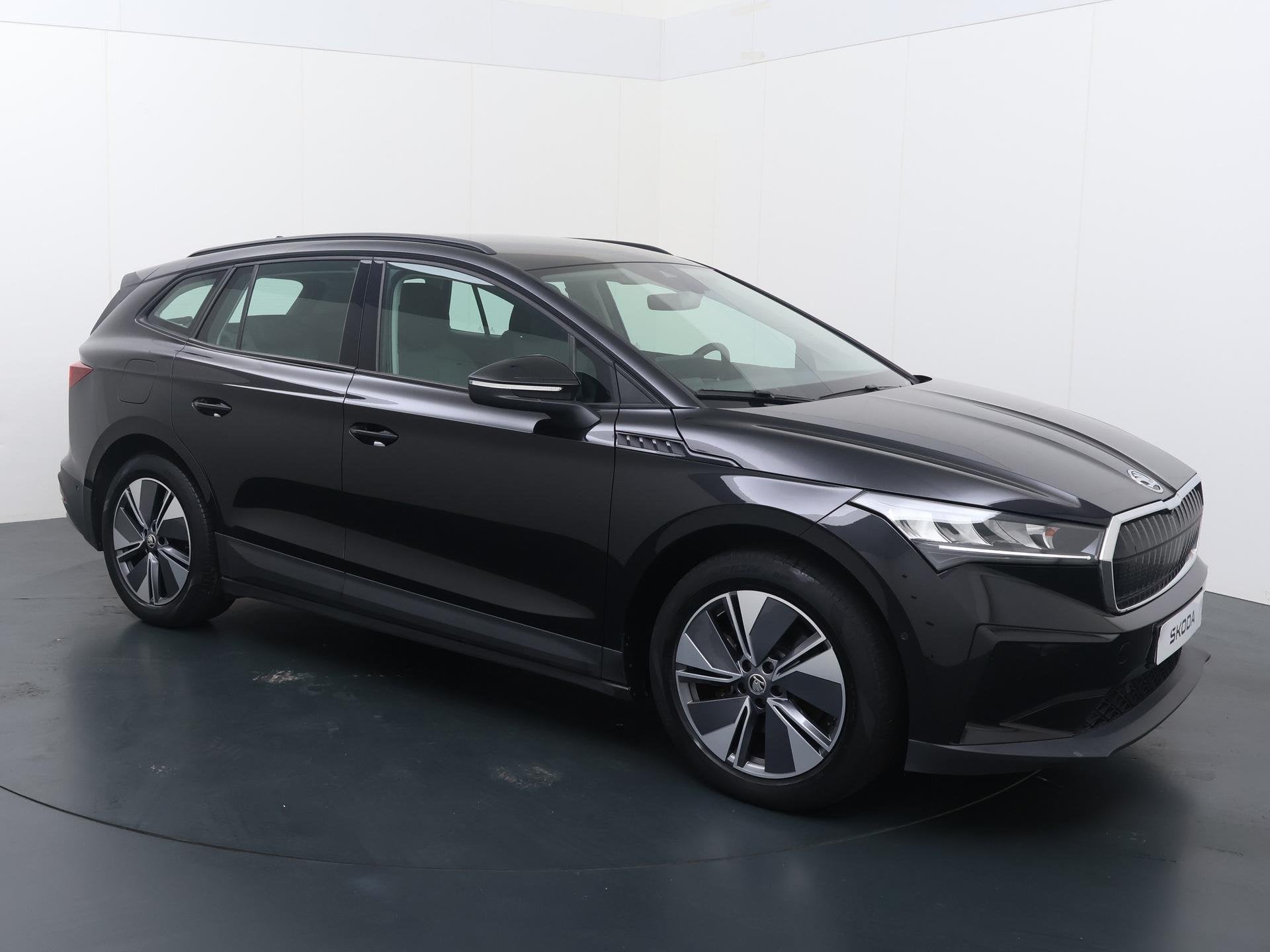 Skoda Enyaq iV 60 | 180 PK | SoH 88% | Cruise control | Acht, Auto's, Achterwielaandrijving, Gebruikt, Leder en Stof, Zwart