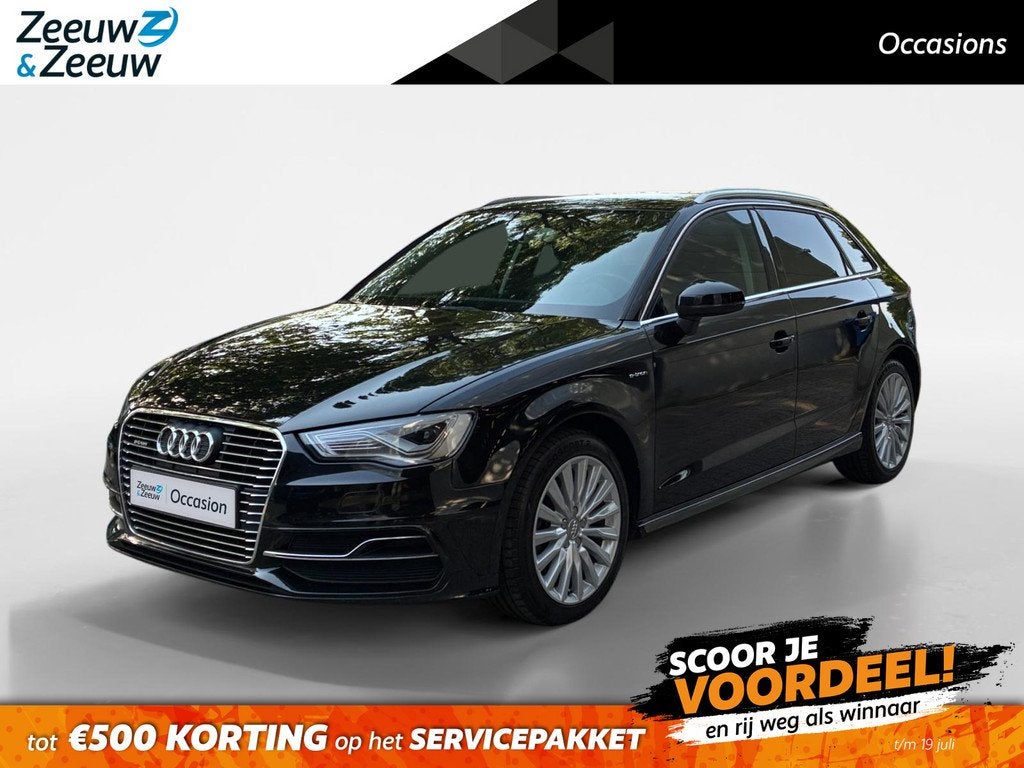 Audi A3 Sportback 1.4 e-tron Pro Line plus, Auto's, Audi, Stof, Gebruikt, 4 cilinders, Zwart