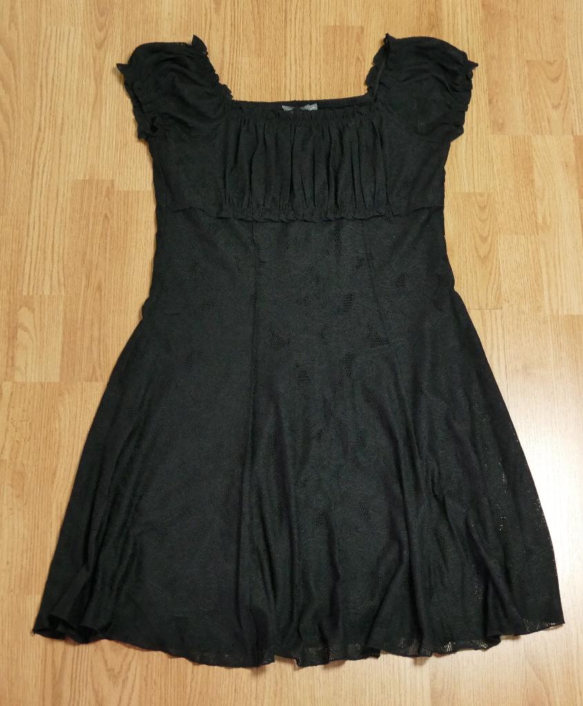 Geisha jurk | zwart | kant | maat XL/42, Kleding | Dames, Jurken, Geisha, Verzenden, Zwart, Maat 42/44 (L)