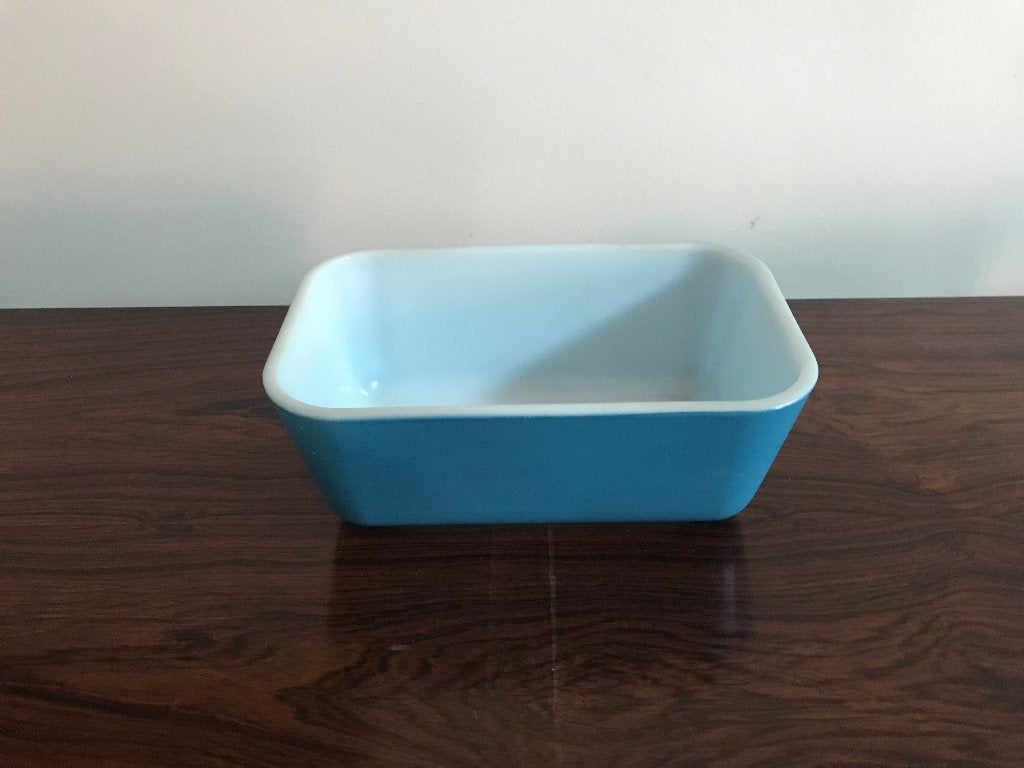 Pyrex Schaaltje potje turquoise, Ophalen of Verzenden, Huis en Inrichting