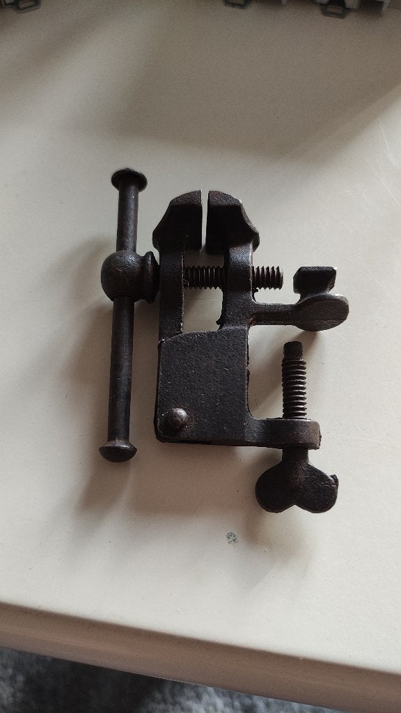 Mini vintage juweliers bankschroef, Ophalen of Verzenden