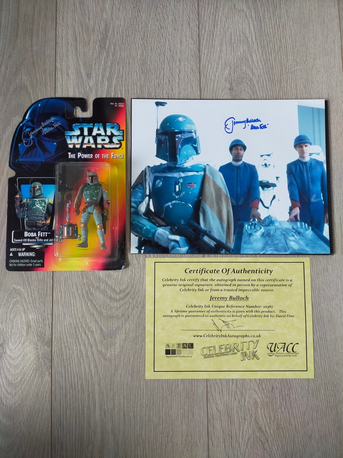Star Wars Boba Fett Gesigneerde Set - Jeremy Bulloch, Ophalen of Verzenden, Nieuw, Actiefiguurtje