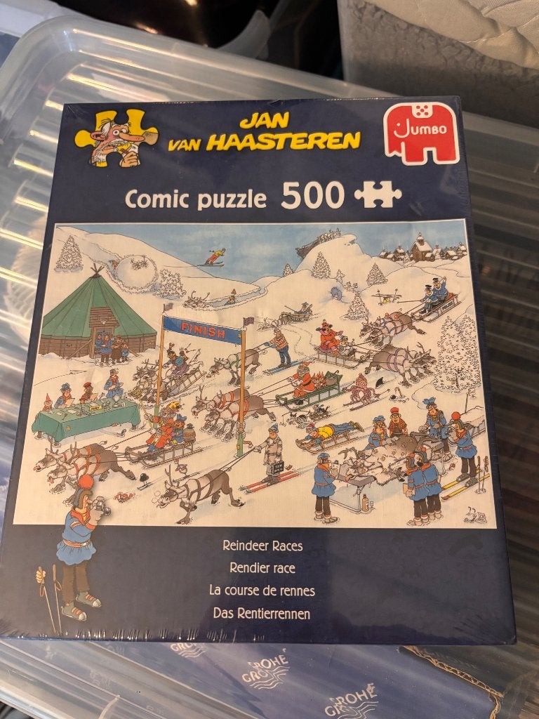 Jan van haasteren reindeer race NIEUW, Ophalen of Verzenden, 500 t/m 1500 stukjes, Nieuw, Legpuzzel