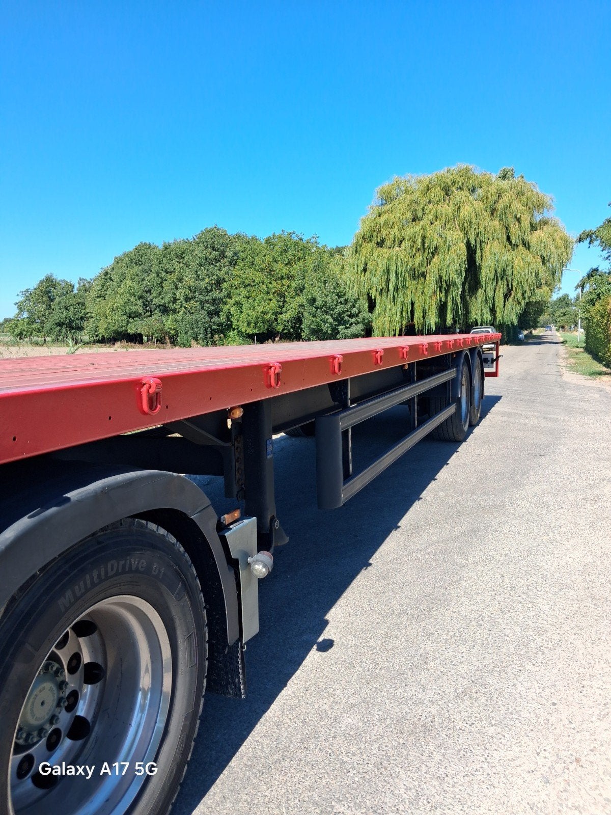 open trailer + semie dieplader dubbele schuiver, Auto's, Vrachtwagens, Bedrijf, Te koop