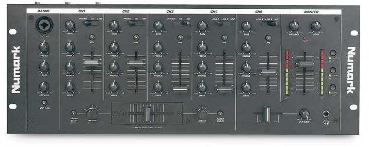 Numark DJ Mixer - 5-kanaals mengpaneel, Ophalen of Verzenden, Zo goed als nieuw, 5 tot 10 kanalen, Microfooningang