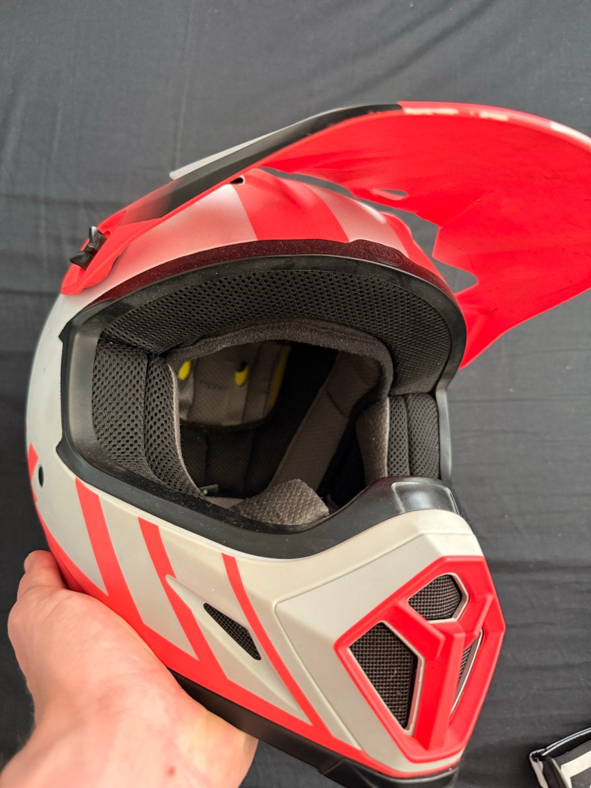 Bell Offroadhelm met bril - Maat L, L, Tweedehands, Ophalen, Overige merken