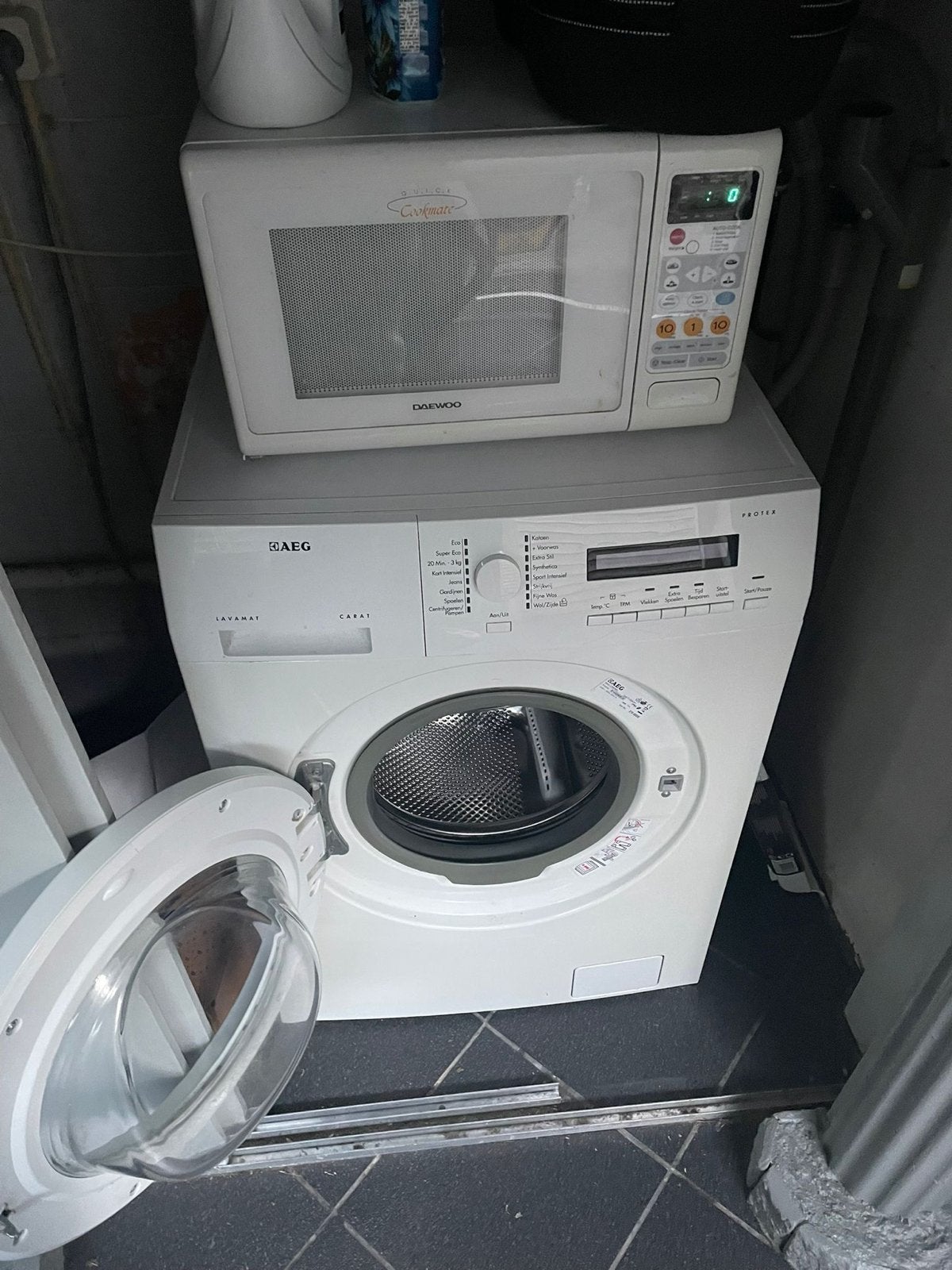 AEG Lavamat Carat Wasmachine - Gebruikt, Ophalen, Gebruikt, Voorlader, 85 tot 90 cm