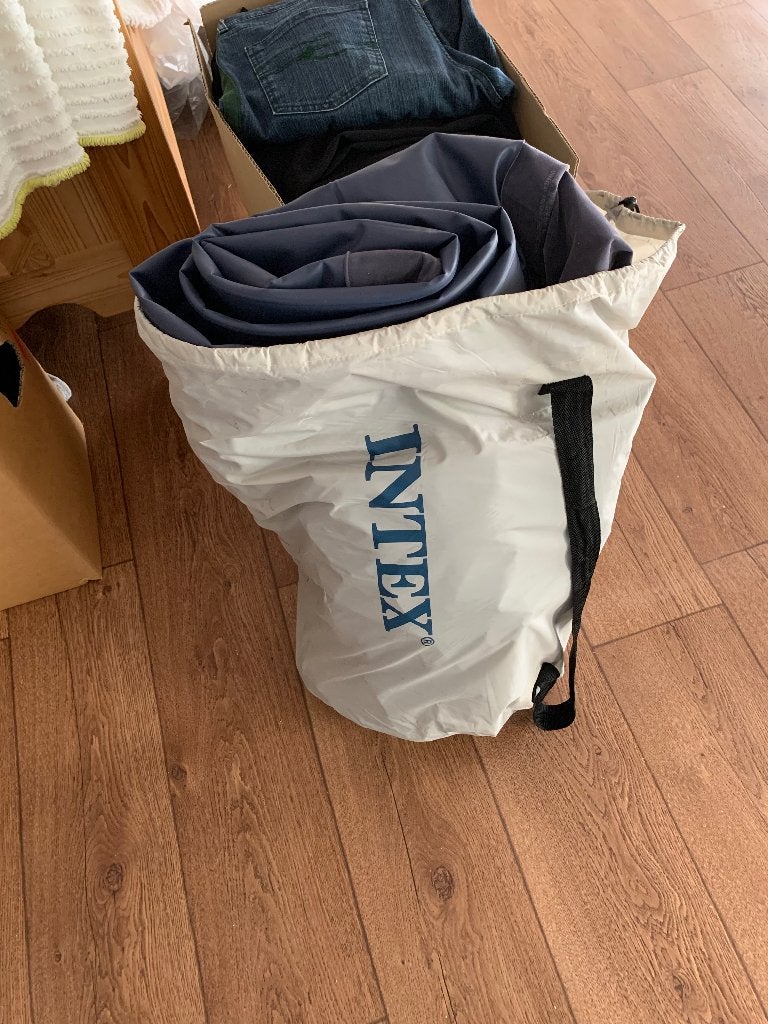 luchtbed, Ophalen, Overige materialen, Blauw, Tweepersoons