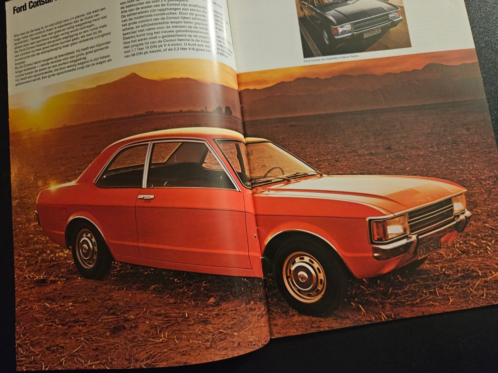 Brochure Ford Consul 1973, Ophalen of Verzenden, Zo goed als nieuw, Ford