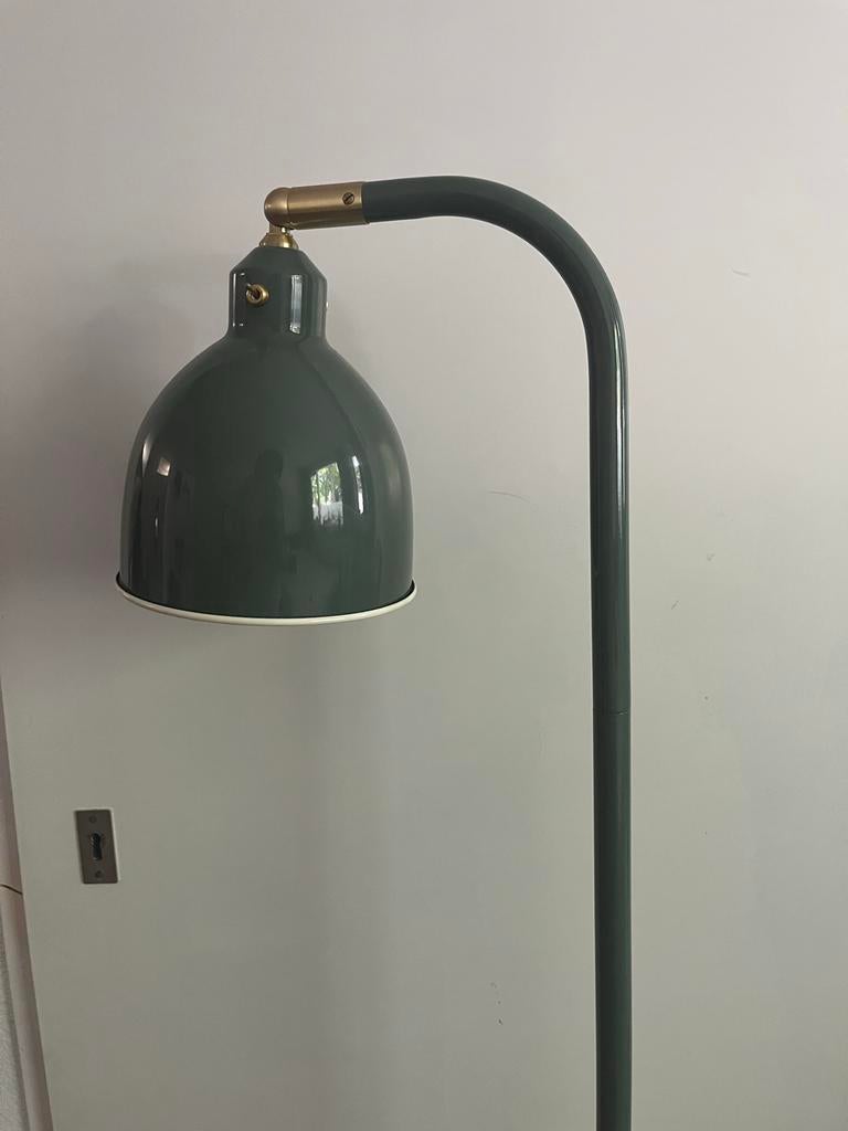 Donkergroene lamp Ikea met gouden details, Ophalen, Zo goed als nieuw, Metaal, 150 tot 200 cm