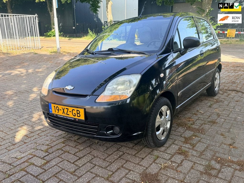 Chevrolet Matiz Benzine - APK 11-2026 - Rijdt goed, Auto's, Chevrolet, Voorwielaandrijving, Gebruikt, Zwart, Origineel Nederlands