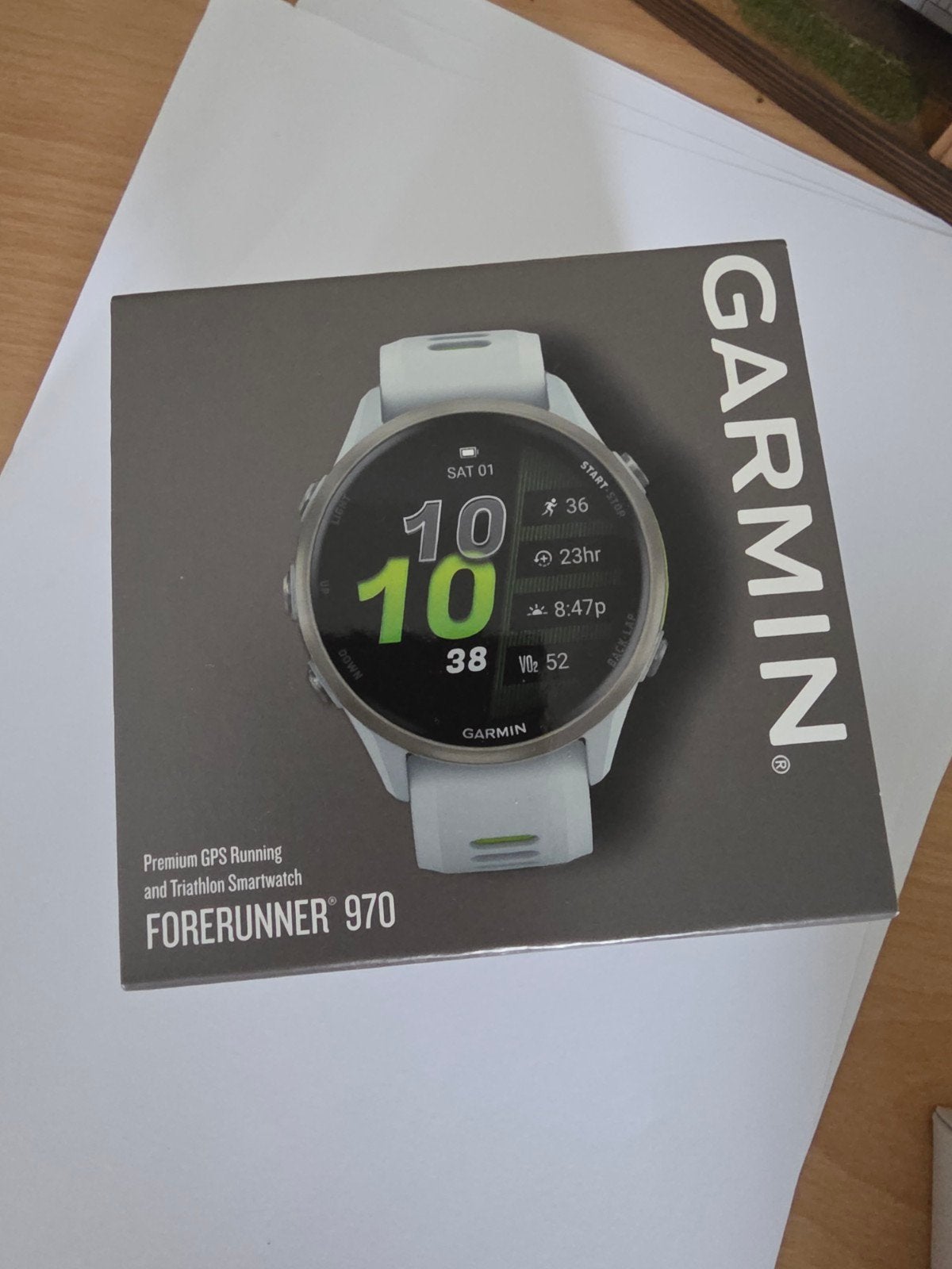 Garmin forerunner 970 wit - nieuw in doos, Ophalen of Verzenden, Nieuw, Wit, Android