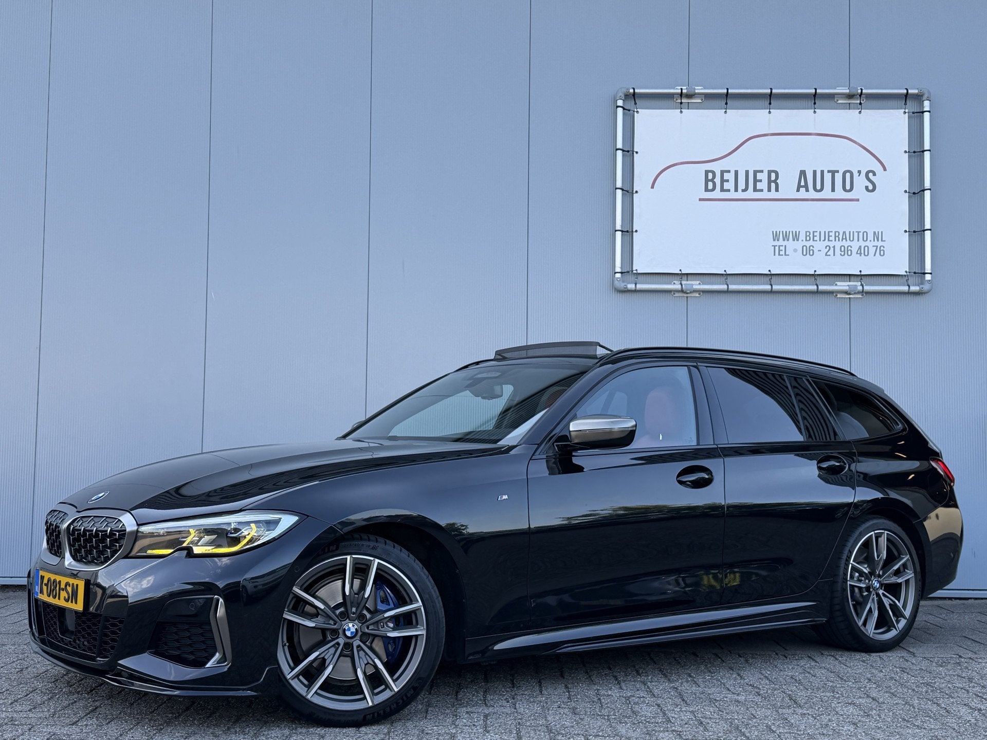 BMW 3 Serie Touring M340i xDrive High Executive Automaat Sch, Auto's, Automaat, Euro 6, Automatische klimaatregeling, Zwart