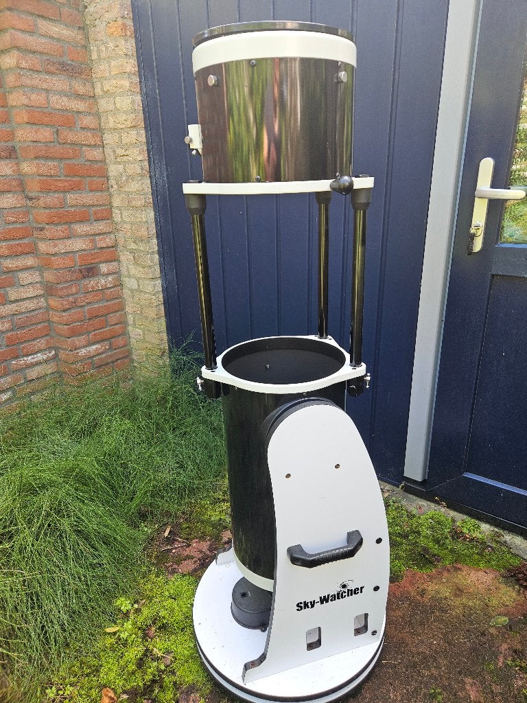 Skywatcher Flextube Dobson 10" telescoop, Audio, Tv en Foto, Ophalen, Gebruikt, 200 mm of meer, Met statief